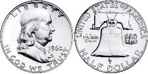 1/2 Доллар США (1776 - ) Серебро Франклин Делано Рузвельт (1882-1945)