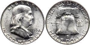 1/2 Доллар США (1776 - ) Серебро Франклин Делано Рузвельт (1882-1945)