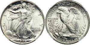 1/2 Доллар США (1776 - ) Серебро 
