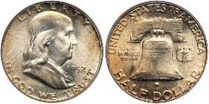 1/2 Доллар США (1776 - ) Серебро Франклин Делано Рузвельт (1882-1945)