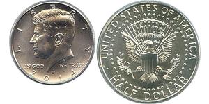 1/2 Доллар США (1776 - ) Серебро Джон Фицджеральд Кеннеди (1917-1963)