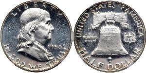 1/2 Доллар США (1776 - ) Серебро Франклин Делано Рузвельт (1882-1945)