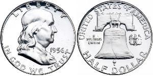 1/2 Доллар США (1776 - ) Серебро Франклин Делано Рузвельт (1882-1945)