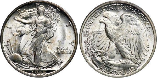 1/2 Доллар США (1776 - ) Серебро 