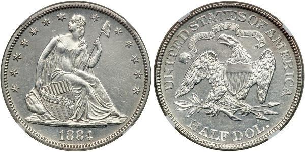 1/2 Доллар США (1776 - ) Серебро 