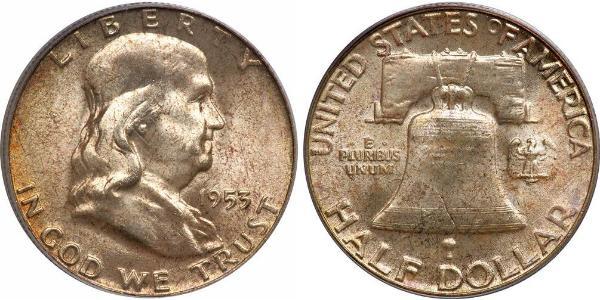 1/2 Доллар США (1776 - ) Серебро Франклин Делано Рузвельт (1882-1945)