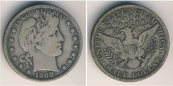 1/2 Доллар США (1776 - ) Серебро 