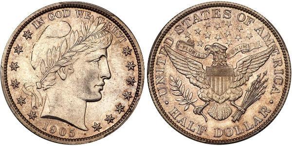 1/2 Доллар США (1776 - ) Серебро 