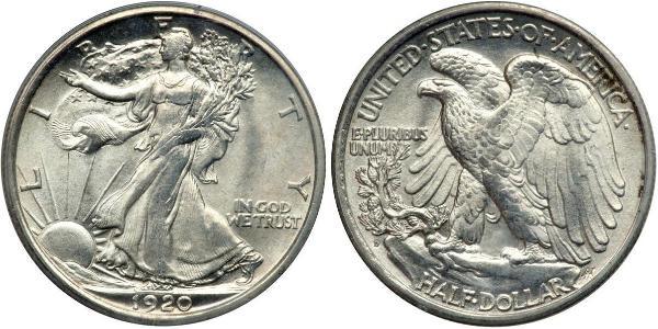 1/2 Доллар США (1776 - ) Серебро 
