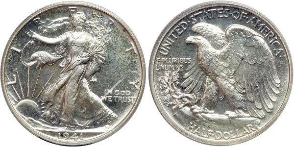 1/2 Доллар США (1776 - ) Серебро 