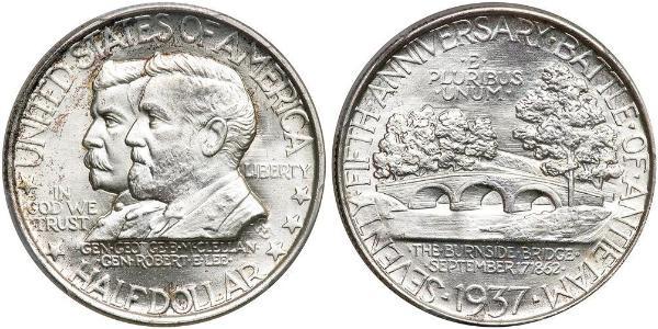 1/2 Доллар США (1776 - ) Серебро 