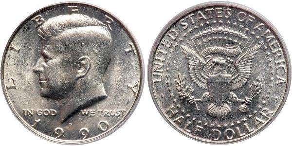 1/2 Доллар США (1776 - ) Серебро Джон Фицджеральд Кеннеди (1917-1963)