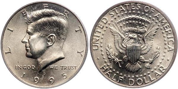 1/2 Доллар США (1776 - ) Серебро Джон Фицджеральд Кеннеди (1917-1963)
