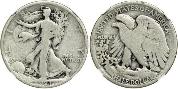 1/2 Доллар США (1776 - ) Серебро 