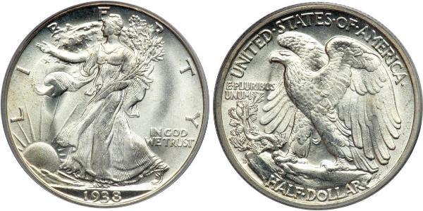 1/2 Доллар США (1776 - ) Серебро 