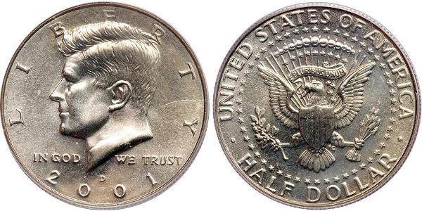 1/2 Доллар США (1776 - ) Серебро Джон Фицджеральд Кеннеди (1917-1963)