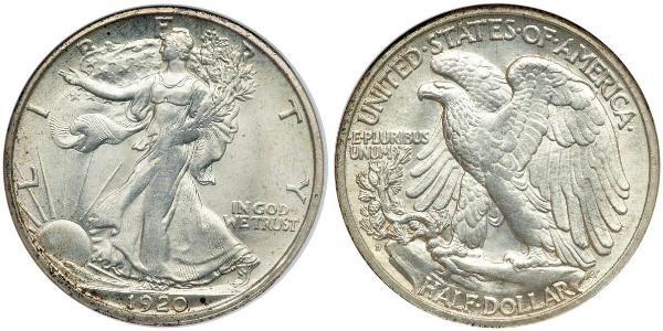 1/2 Доллар США (1776 - ) Серебро 
