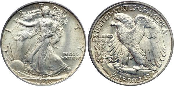 1/2 Доллар США (1776 - ) Серебро 