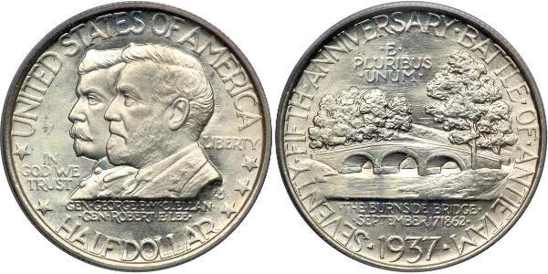 1/2 Доллар США (1776 - ) Серебро 