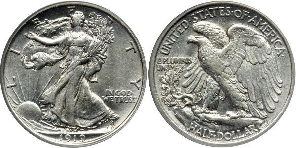 1/2 Доллар США (1776 - ) Серебро 