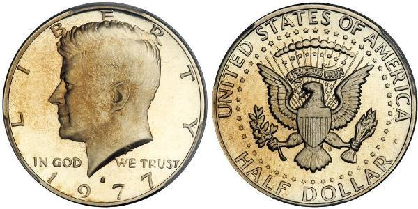 1/2 Доллар США (1776 - ) Серебро Джон Фицджеральд Кеннеди (1917-1963)