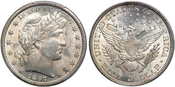 1/2 Доллар США (1776 - ) Серебро 