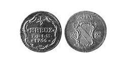 1/2 Крейцер Баден-Дурлах (1535 - 1771) Медь 