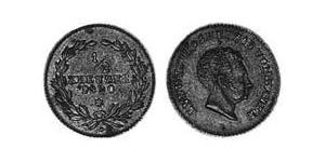 1/2 Крейцер Великое герцогство Баден (1806-1918) Медь Людвиг I (великий герцог Бадена)(1763 - 1830)
