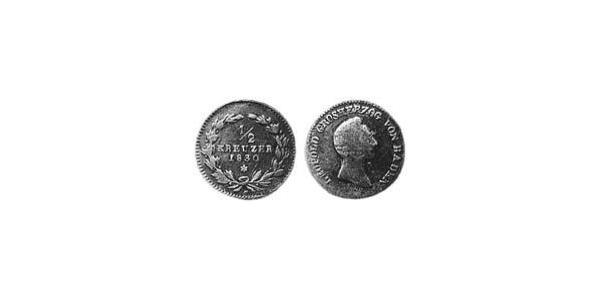1/2 Крейцер Великое герцогство Баден (1806-1918) Медь Леопольд (великий герцог Баденский)(1790 – 1852)