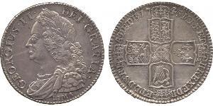 1/2 Крона(английская) Королевство Великобритания (1707-1801) Золото Георг II (1683-1760)