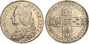 1/2 Крона(английская) Королевство Великобритания (1707-1801) Золото Георг II (1683-1760)