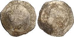 1/2 Крона(английская) Королевство Англия (927-1649,1660-1707) Серебро Яков I (1566-1625)
