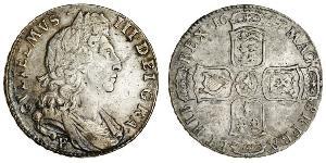 1/2 Крона(английская) Королевство Англия (927-1649,1660-1707) Серебро Вильгельм III (1650-1702)