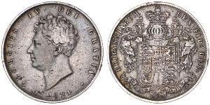 1/2 Крона(английская) Соединённое королевство Великобритании и Ирландии (1801-1922) Серебро Георг IV (1762-1830)