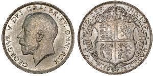 1/2 Крона(английская) Соединённое королевство Великобритании и Ирландии (1801-1922) Серебро Георг V (1865-1936)