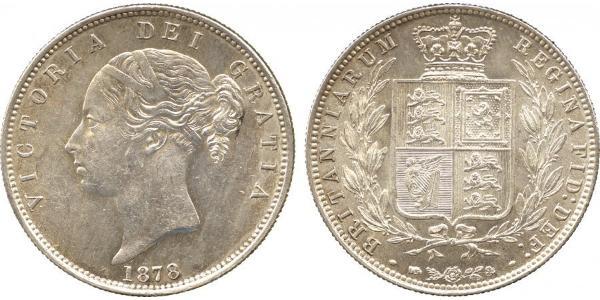 1/2 Крона(английская) Соединённое королевство Великобритании и Ирландии (1801-1922) Серебро Виктория (1819 - 1901)