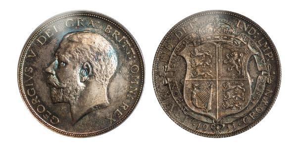 1/2 Крона(английская) Соединённое королевство Великобритании и Ирландии (1801-1922) Серебро Георг V (1865-1936)