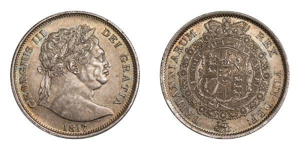 1/2 Крона(английская) Соединённое королевство Великобритании и Ирландии (1801-1922) Серебро Георг III (1738-1820)