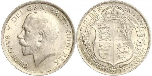 1/2 Крона(английская) Соединённое королевство Великобритании и Ирландии (1801-1922) Серебро Георг V (1865-1936)