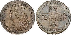 1/2 Крона(англійська) Королівство Великобританія (1707-1801) Золото Георг II (1683-1760)