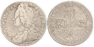 1/2 Крона(англійська) Королівство Великобританія (1707-1801) Золото Георг II (1683-1760)