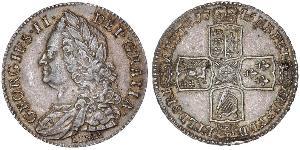 1/2 Крона(англійська) Королівство Великобританія (1707-1801) Золото Георг II (1683-1760)