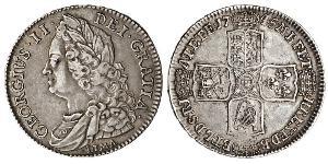 1/2 Крона(англійська) Королівство Великобританія (1707-1801) Золото Георг II (1683-1760)