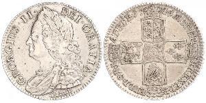 1/2 Крона(англійська) Королівство Великобританія (1707-1801) Золото Георг II (1683-1760)