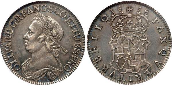 1/2 Крона(англійська) Англійська співдружність (1649-1660) Срібло 