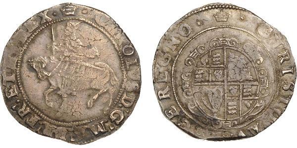 1/2 Крона(англійська) Королівство Англія (927-1649,1660-1707) Срібло Яків I (1566-1625)