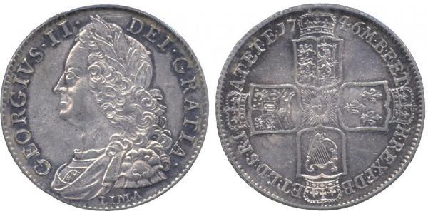 1/2 Крона(англійська) Королівство Великобританія (1707-1801) Срібло Георг II (1683-1760)