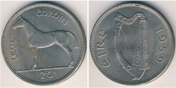 1/2 Крона Ірландія (1922 - ) Нікель/Мідь 