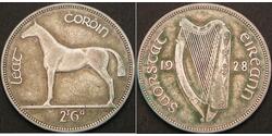1/2 Крона Ирландия (1922 - ) Серебро 