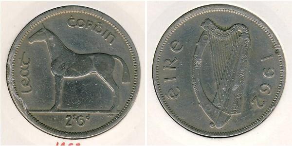 1/2 Крона Ирландия (1922 - ) Серебро 
